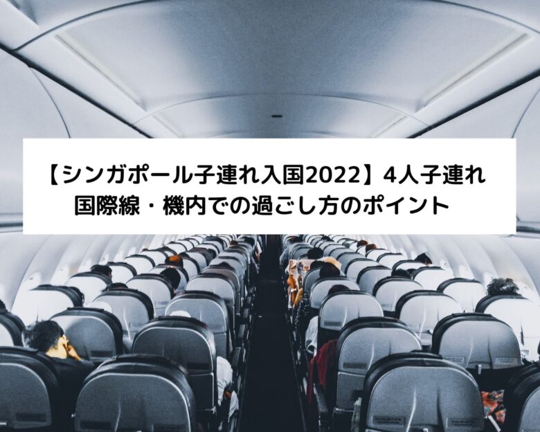 【シンガポール子連れ入国2022】4人子連れ国際線・機内での過ごし方のポイント