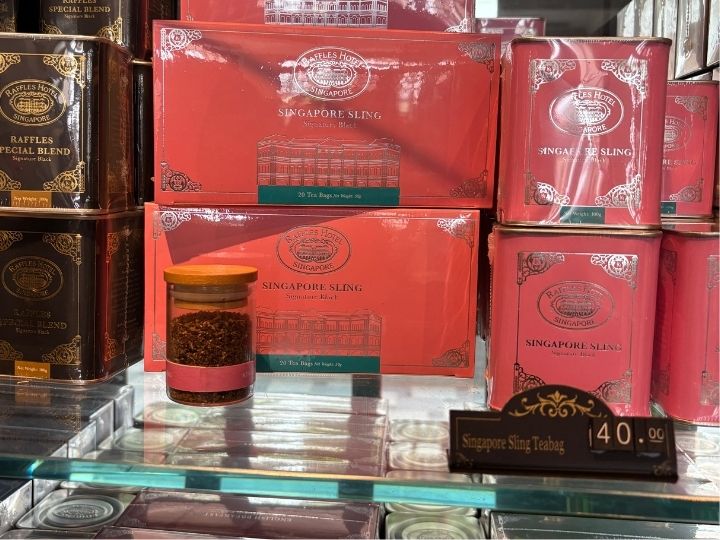 ラッフルズオリジナルの紅茶のティーバッグ